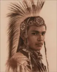Carrie Ballantyne, Fancy Dancer – Crow, Conte Crayon