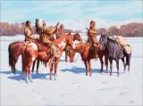 David Mann, The Parley, Oil on canvas