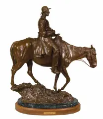 Keeper of the Word by Herb Mignery, Bronze, cast number 6/9, sold Apr 2021