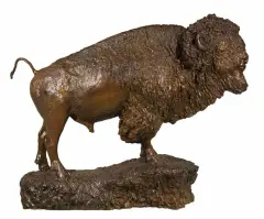 Michael Coleman, Standing Bison, Bronze, cast number AP2