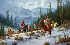 Gary Lynn Roberts, Many Warriors, Oil on canvas