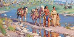 R.S. Riddick, Only One Brother Returns, Oil on board