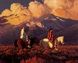 Mark Maggiori, The Sarapes, Oil on canvas