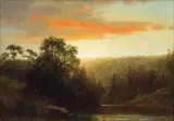 Albert Bierstadt, Sunset – Demarest NJ