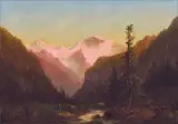 Albert Bierstadt, Swiss Mountain Scene with Cows
