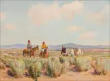 Oscar E. Berninghaus, Indians on Plain