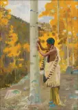 Bert Geer Phillips, Carving the Tribal Emblem