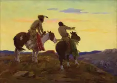 Elling William Gollings, Scouts, Oil on canvas