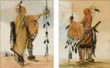 George Catlin, Tal-Lee & Ea’h-Pa-Ko-Ia’s-Kuk, Watercolor on paper