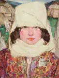 Leon Gaspard, Korzak Girl, Oil on board