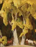 William H. Dunton, Gold of Autumn, Oil on board