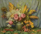 Joseph Henry Sharp, Autumn Flowers, Weeds, Grasses and Seed Pods