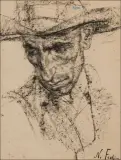 Nicolai Fechin, Man with Crooked Nose