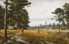 Ogden Pleissner, Quail Country, Watercolor