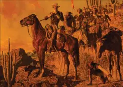 Arnold Friberg, A Glimpse of Geronimo, Oil on canvas