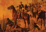 Arnold Friberg, A Glimpse of Geronimo, Oil on canvas