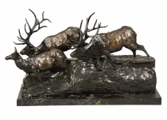 George Northrup, Elk, Bronze, cast number 18/24