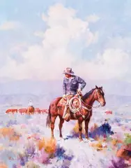 Ruben Nieto, Movin Em Up, Oil on canvas