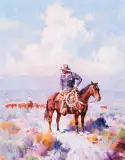 Ruben Nieto, Movin Em Up, Oil on canvas