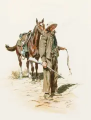 Don Troiani, Texas Confederate Soldier, Watercolor