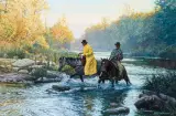 Bob Wygant, Early Morning Crossing, Oil on board