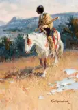 Roy Andersen, The Back Trail, Oil on board