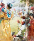 Huihan Liu, Summer in Taos, Oil on canvas