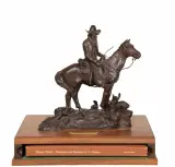 G. Harvey, Taking Stock, Bronze, studio copy/100