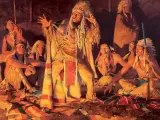 David Mann, Rumors of the Ghost Dance, Oil on canvas