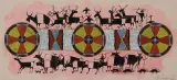 Edward Morgan, Buffalo Robe Bead Strap, Mixed Media