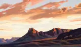 Pioneer Mesa, Utah by Ed Mell, Oil on linen, sold Apr 2022