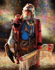 Alfredo Rodríguez, Dinner for One, Oil on canvas
