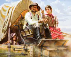 Alfredo Rodríguez, Traveling the West, Oil on board