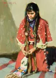 John Moyers, Crow Woman with Pipe Bag