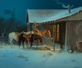 G. Harvey, Holding the Mount, Oil on canvas