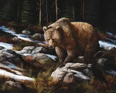 Trevor Swanson, The Remains of the Last Snow, Oil on canvas