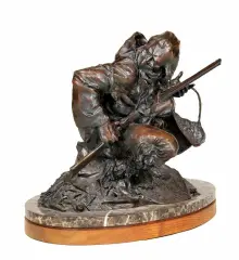 Fritz White, Beaver Thief, Bronze, cast 15/16