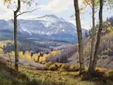 Jay Moore, Flat Top Mountain, Oil on canvas