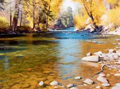 Jay Moore, Autumn Currents, Oil on canvas
