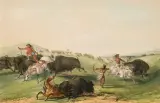 George Catlin, Collection of 6 colored lithographs, Lithograph