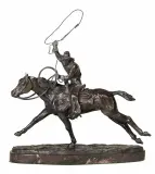 Harry Jackson, Ropin’, Bronze, cast 23