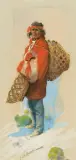 Gerald Cassidy, Indian Selling Baskets “Santiago Naranjo”