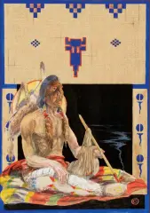 Olaf Carl Seltzer, The Peace Pipe, Mixed Media