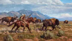 Chad Poppleton, Where the Wolves Howl, Oil on board