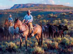 Jason Rich, Wyoming Sunrise, Oil on board
