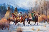 Winter of the Mountain Crow by Martin Grelle, Oil on canvas, sold Apr 2022