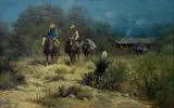 G. Harvey, South Texas Patrol, Oil on canvas