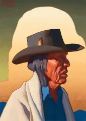 Logan Maxwell Hagege, Apache Cloud, Oil on board