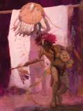 Kenneth Riley, Power of the Shield, Oil on canvas