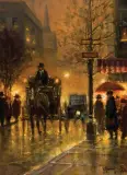 G. Harvey, The Night Carriage, Oil on canvas